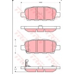 Klocki hamulcowe tylne TRW GDB3507