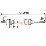 Półoś prawa T5746