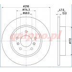 Tarcza hamulcowa TRW DF6787