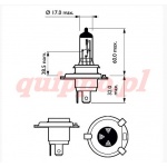 Żarówka halogenowa H4 Long Life