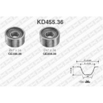 Zestaw rozrządu KD455.36