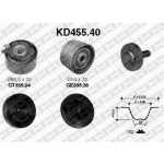 Zestaw rozrządu  KD455.40